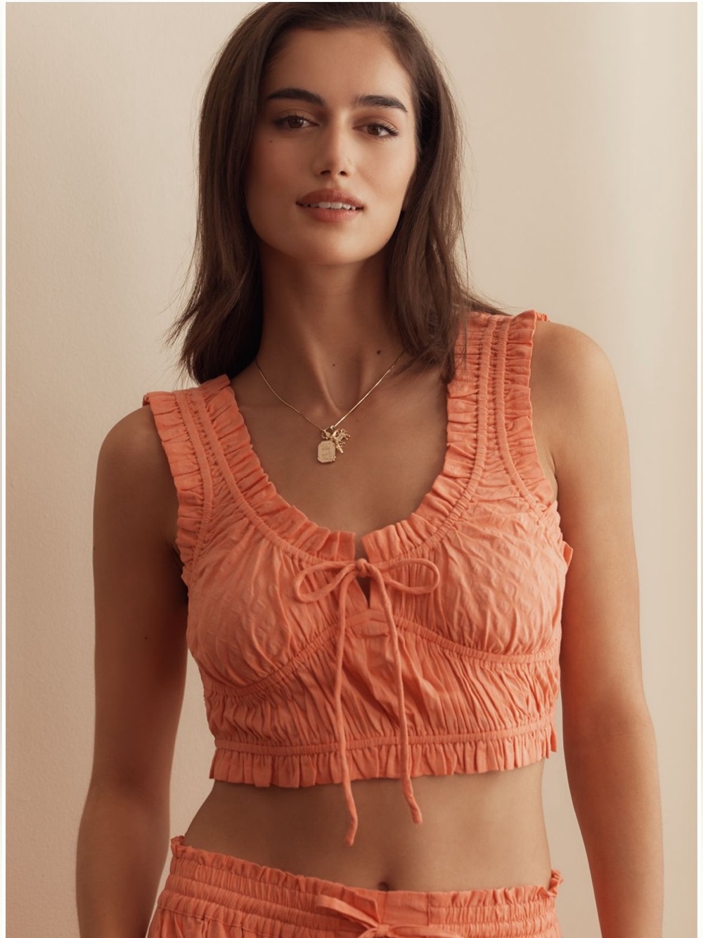 NWT Anthropologie Ruched Scoop-Neck Tank